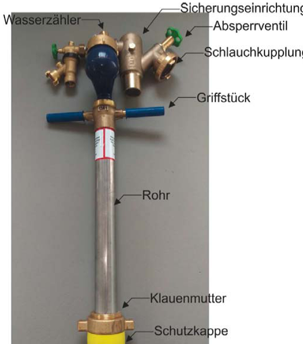 Anschluss eines Hydranten