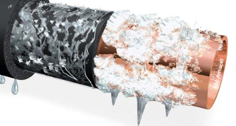 Elastomerer Dämmstoff&nbsp; im ewigen Eis