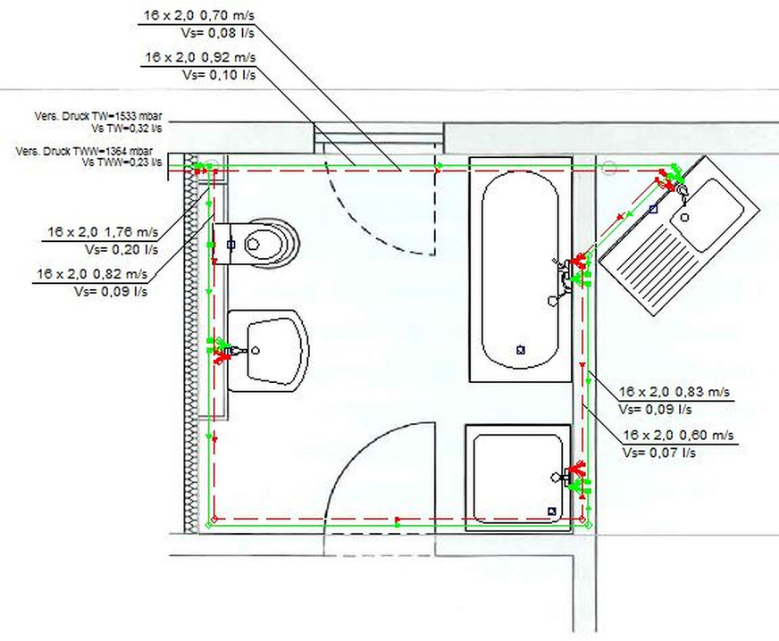 Durchschleif-Ringinstallation