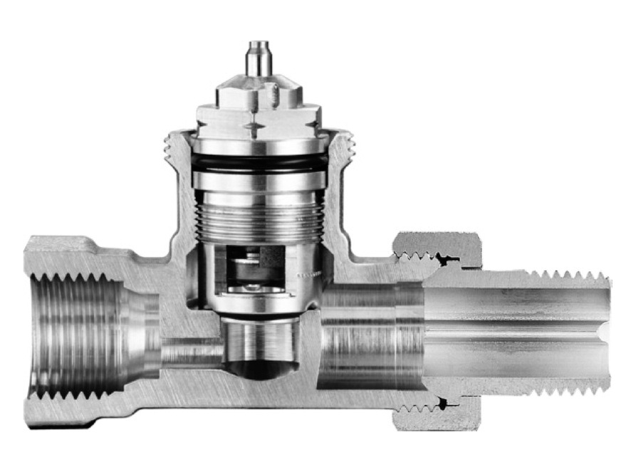 Jedes Thermostatventil, hier im Schnittmodell dargestellt, wird einen eigenen Widerstand hervorrufen, der auch als Ventilautorität benannt werden kann