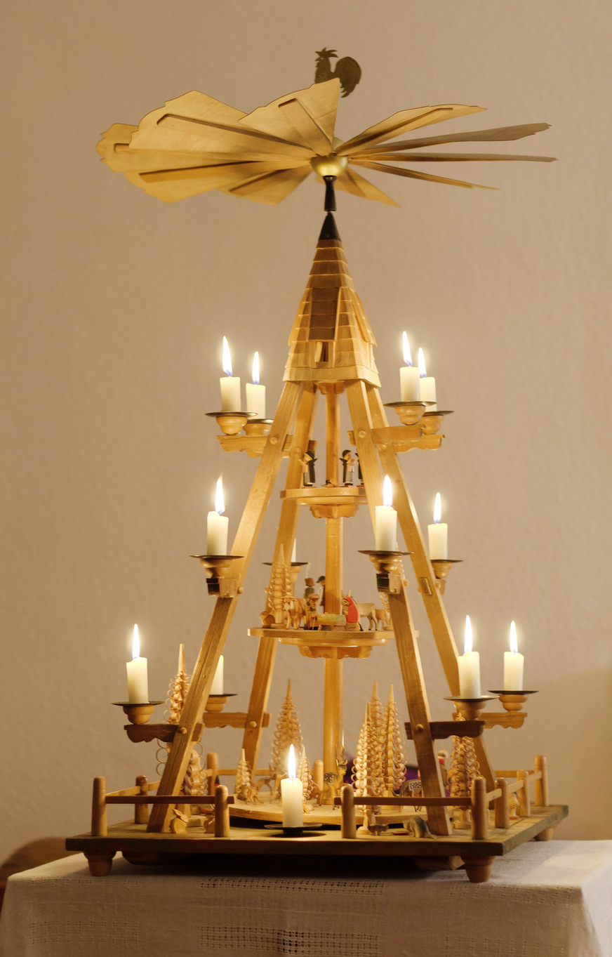 Wenn es um freie Konvektion geht, ist die Weihnachtspyramide der anschauliche Klassiker