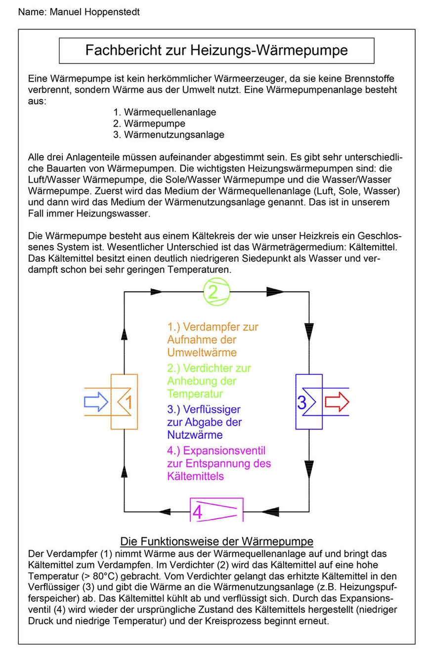 Fachbericht Umwelttechnik / Heizung
