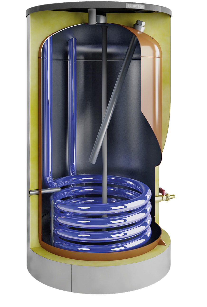 Der einfache Speicher ist am häufigsten im Einsatz zur Trinkwassererwärmung