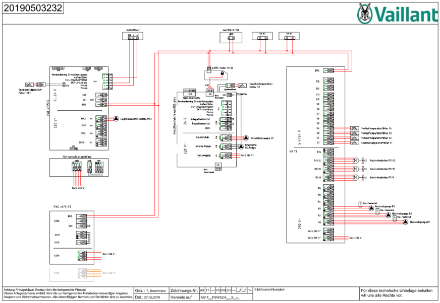 Hydraulikplan und Elektroplan vereinfachen die Installation „Vor Ort“ und reduzieren Montagefehler