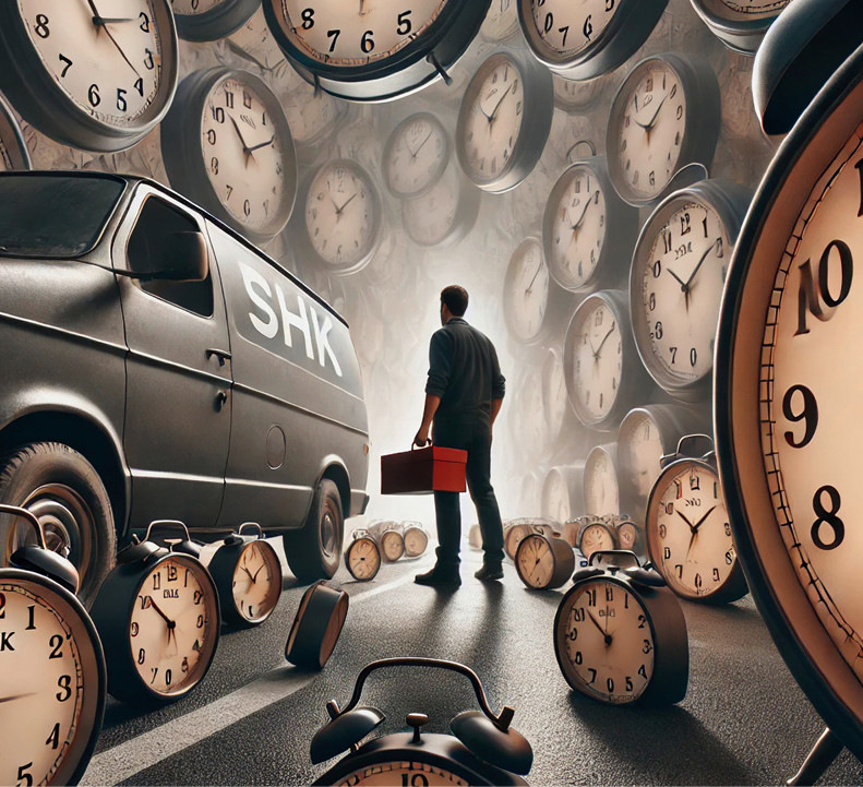 Termindruck und auch ein wenig Frust, nicht mehr hinterherzukommen, ist keine Seltenheit im SHK-Handwerk