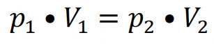 p = absoluter Druck in Pascal (Pa); V = Volumen in Kubikmeter (m³)