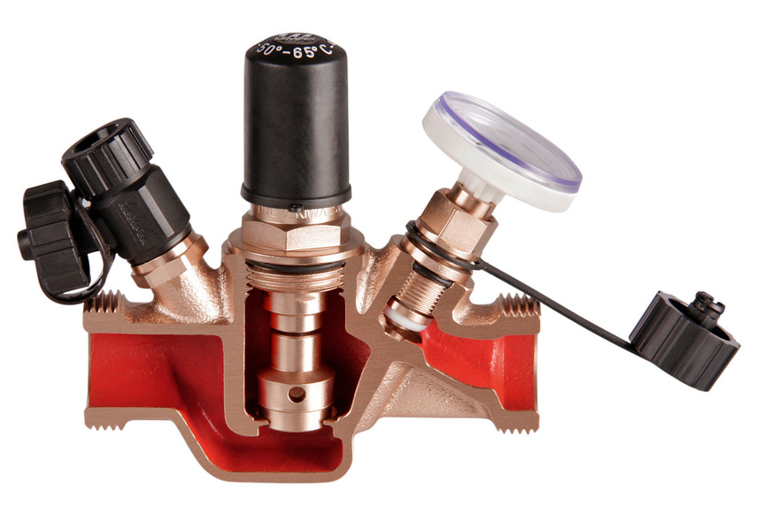 Ein automatisches Zirkulations-Regulierventil im Schnitt (hier Multi-Therm von Kemper)