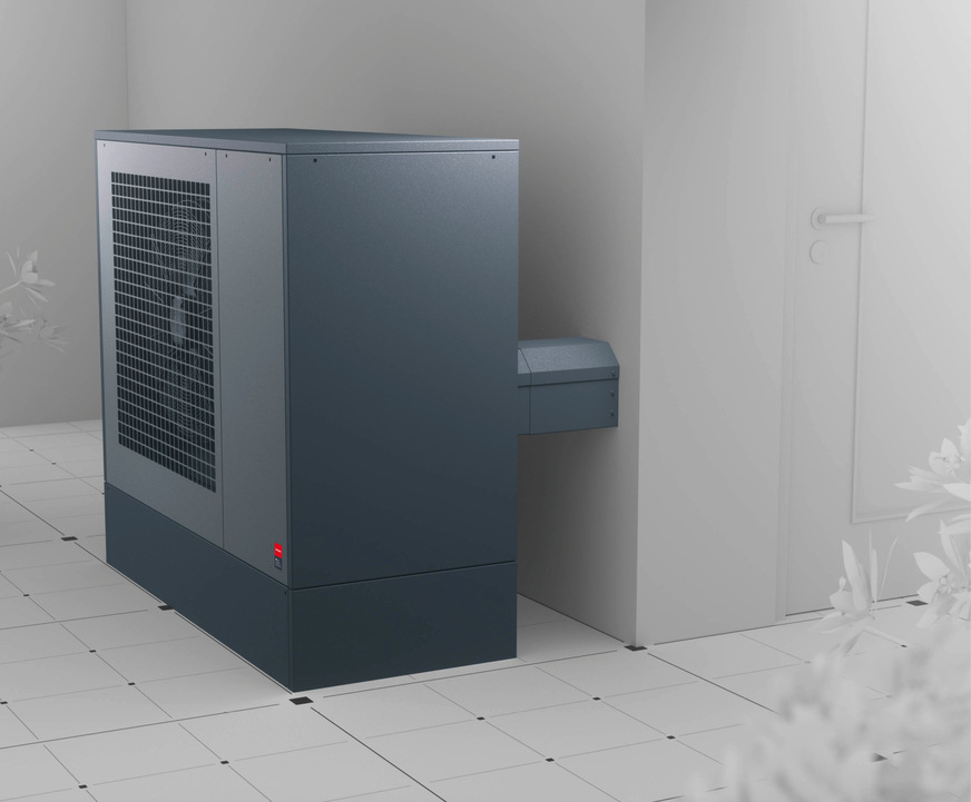 Die Wärmepumpe System E von Dimplex ist für den Bestandsbau geeignet und kann in Verbindung mit den Dimplex-Wärmepumpenheizkörpern auch in renovierten und sanierten Häusern still kühlen.