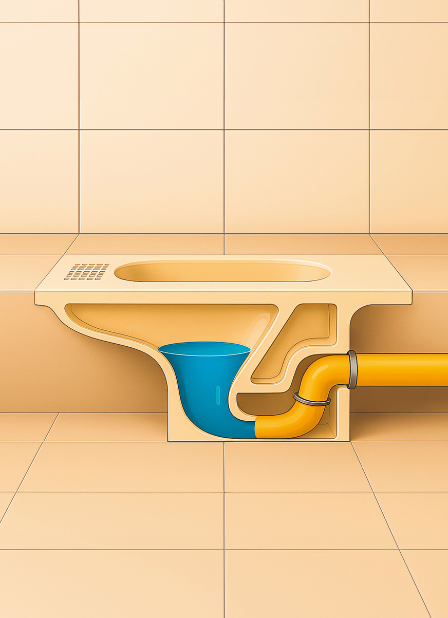 In Deutschland wird ein Hock-WC fast nur in Sonderfällen verbaut.