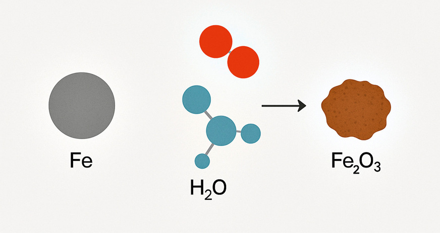 Korrosion bedeutet, dass Metalle mit Sauerstoff reagieren und&nbsp;­dabei rosten oder sich auflösen.