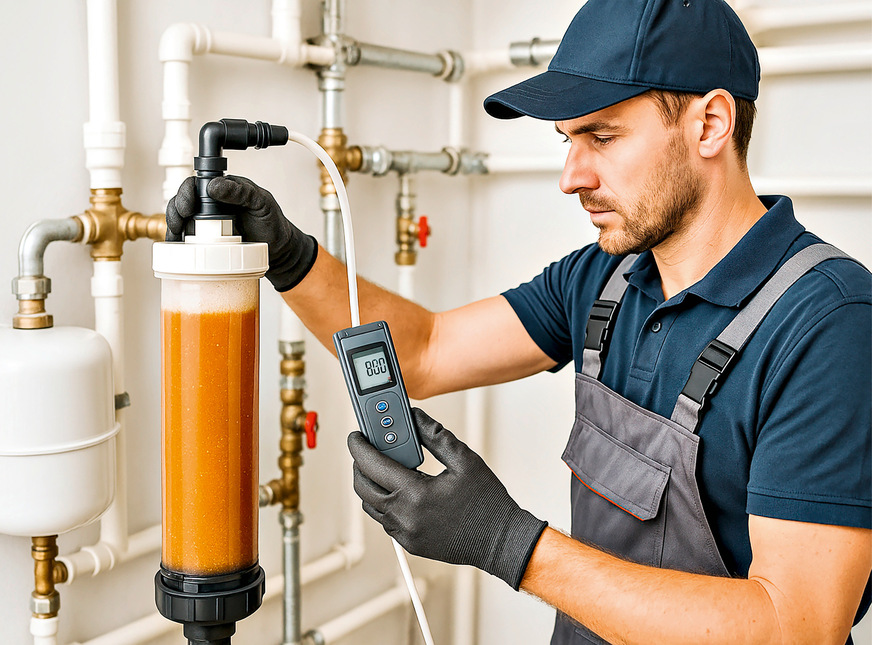 Nach dem Befüllen: pH-Wert messen.