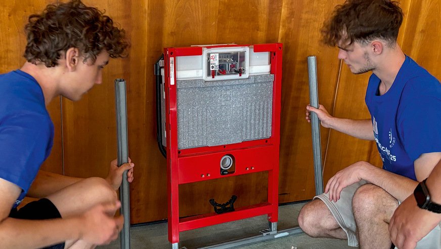 Die Montage konnte direkt vor Ort ausgetestet werden.