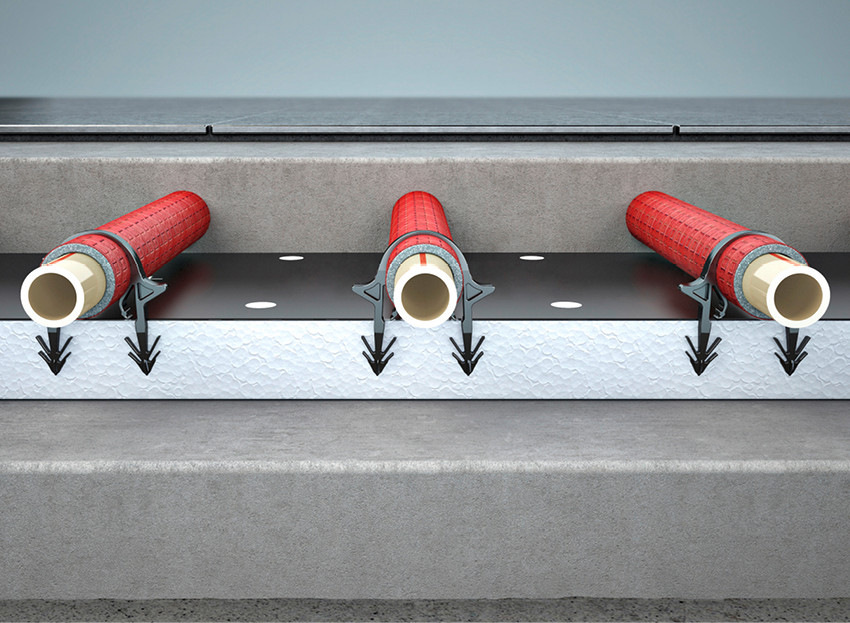 Wärmeschutz für Anbinde­leitungen: Dämmschlauch + ­Fixierklammern verhindern Hotspots und führen die&nbsp;­Leistung dorthin, wo sie ­gebraucht wird.