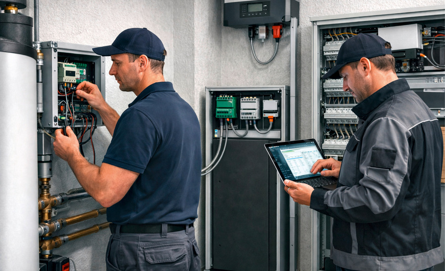 Bei PV-gekoppelten Wärmepumpen reicht es nicht, nur den Heizbetrieb zu prüfen. Entscheidend ist auch, ob Schnittstelle, Parametrierung und Visualisierung im Zusammenspiel mit dem EMS sauber funktionieren.