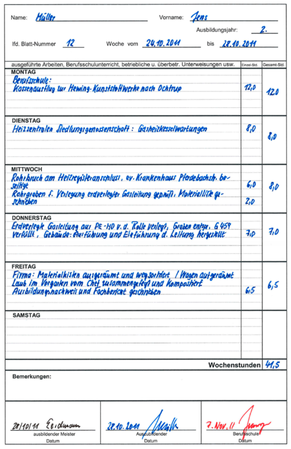 Keine Idee fürs Berichtsheft Wir haben gleich zwei!