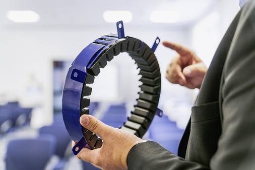 Eine Brandschutzmanschette vom Typ Curaflam XSPro