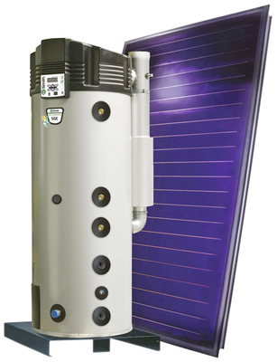Der Typ SGE von A.O. Smith bietet die Kombination mit einer thermischen Solaranlage - © Bild: A.O. Smith Europa
