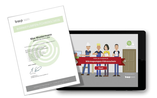E-Learning „WP-Online“ – das ist drin:
 
 - Interaktives Lernen
 
 - Videos, Grafiken und 360°-Animationen
 
 - Praxisnahe Beispiele
 
 - Rechenübungen
 
 - Quiz nach jedem Kapitel
 
 - Optional: persönlicher Pellet- und/oder Wärmepumpen-Führerschein
 
 Gutschein-Code:  sbzmonteur