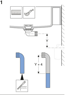 Bild  8: Die Eintauchtiefe des senkrechten Tauchrohres in den Siphon soll ab Oberkante 4 Zentimeter betragen.