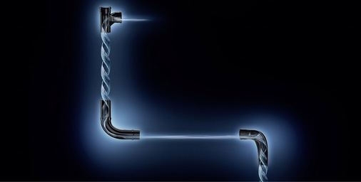  Durch die hydraulische Optimierung kommt es bei Geberit Silent-Pro SuperTube zu einer durchgehenden Luftsäule.