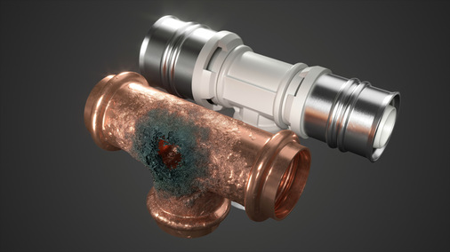  Die langlebigen Verbinder aus Kunststoff werden auch bei regelmäßig wechselnder Wasserqualität nicht angegriffen.