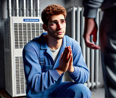 So weit geht es nicht! Eine einfache Entschuldigung beim Kunden muss ausreichen. Man sollte die Achtung des Kunden nicht verspielen.