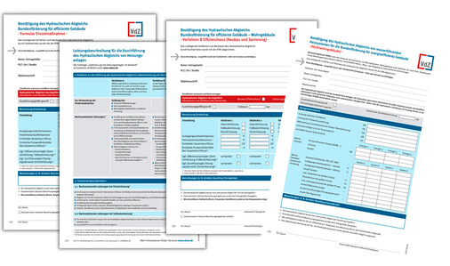 Nachweisformulare zur Bestätigung des hydraulischen Abgleichs bieten eine optimale Unterstützung für Fachhandwerker und Sachverständige.