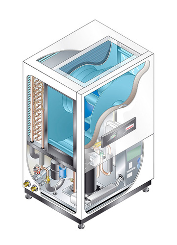 In einer Wärmepumpe steckt eine Menge Technik und die erfordert Erfahrung 
des Herstellers
(Bild: Weishaupt)