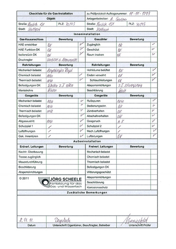 ... das Abarbeiten einer Checkliste gibt dabei Sicherheit und kann der 
zusätzlichen Dokumentation dienen