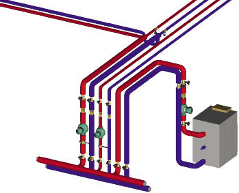 Auch die 3D-Rohrnetzberechnung ist inklusive (c)MH-Software