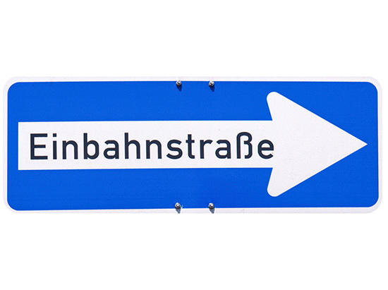 Einbahnstraßen unterwerfen sich in der Sanitärwelt eigenen Gesetzen. Lesen 
Sie warum und wie Sie reagieren können (Bild: thinkstock)