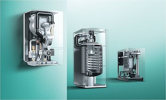 Diese Wärmeerzeuger haben was zu verschenken, denn aus den heißen Abgasen 
lassen sich ordentlich Wärmegewinne erzielen. ecoTEC, ecoVIT und ecoCRAFT 
exclusiv (von links) Bild: Vaillant