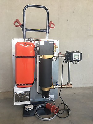 Baustellenheizug Notheizung Elektrisch 15 kW mit Esstrichaufheizprogramm - 
Funktionsheizen Außentemperaturfühler Bild: picClick DE