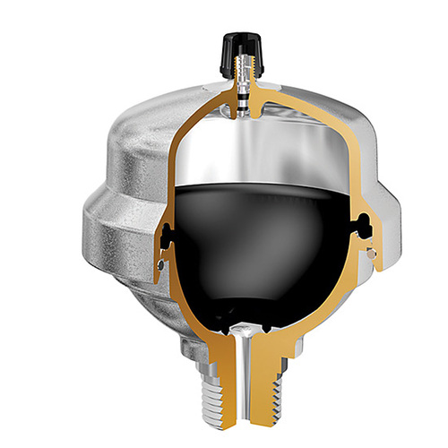 Ein Druckschlagdämpfer im Schnitt (Bild: Flamco)