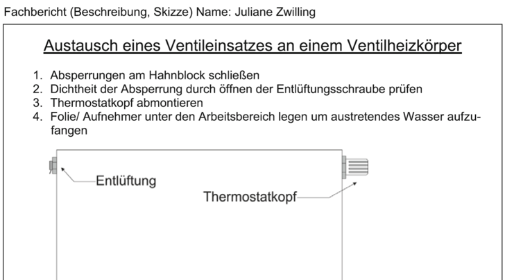 Ventileinsatz tauschen