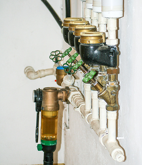 Trinkwasseranschluss im Keller