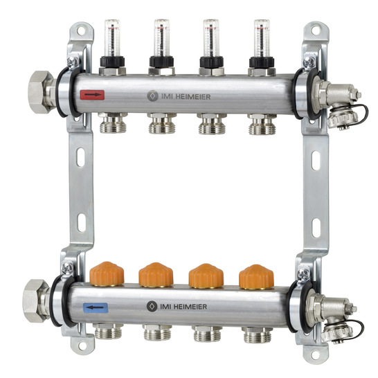 Der Fußboden-Heizkreisverteiler Dynacon Eclipse komplettiert das Produktprogramm des Herstellers zur automatischen Durchflussregelung - © Bild: IMI Hydronic Engineering
