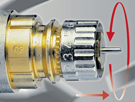 Voreinstellbares Ventil mit gut ablesbarer Skala - © Danfoss
