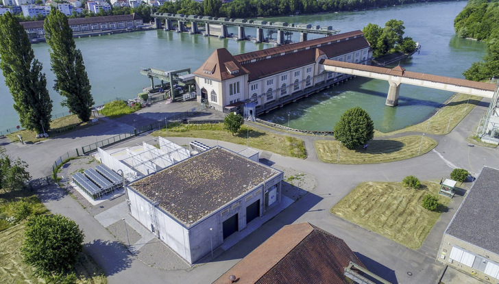 Die industrielle Power-to-Gas-Anlage am Wasserkraftwerk in Grenzach-Wyhlen 