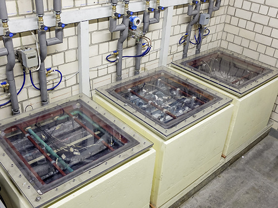 Bild der thermischen Speicher mit dem PCM als Füllung