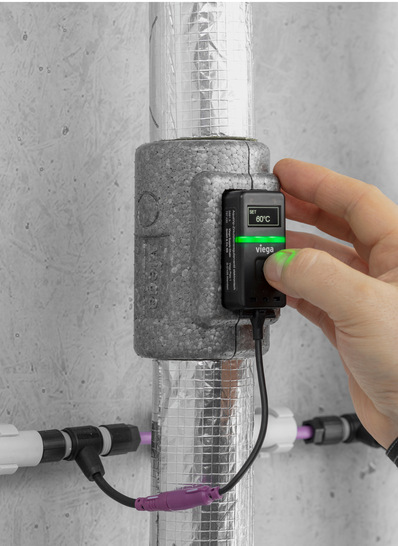 Ein Ventil mit einem intelligenten Regelalgorithmus sorgt für eine korrekte Temperaturhaltung in dem jeweiligen Strang