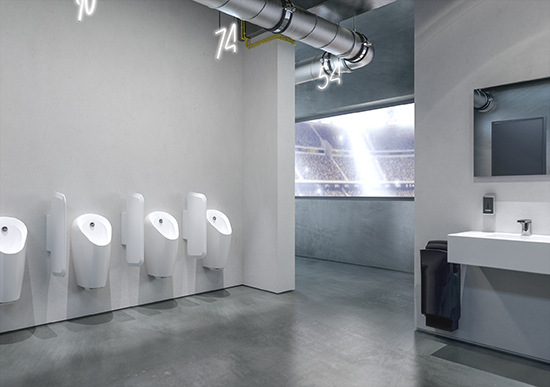 Zeitgemäße Baukastensysteme ermöglichen eine optimale Anpassung von Urinalsystemen an die jeweilige Bausituation - © Bild: Geberit
