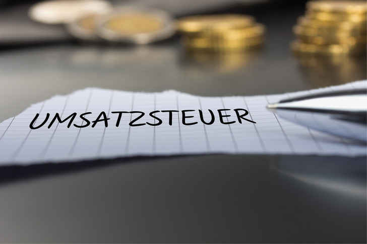 Die Umsatzsteuer beträgt in Deutschland derzeit 7 oder 19 %. 