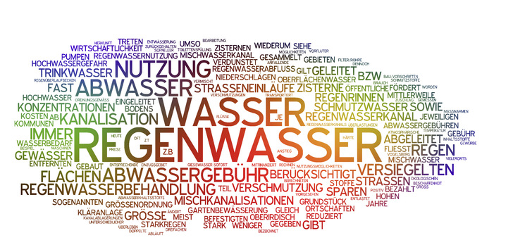 Regenwasser als Ersatz hilft, im Haushalt bis zu 50 % Trinkwasser zu sparen. Es kann für Toilettenspülung, Waschmaschine, Bewässerung und zum Reinigen verwendet werden. Eine Anlage zur Regenwassernutzung im Wohnhaus ist Stand der Technik. - © Bild: VectorMine - stock.adobe.com
