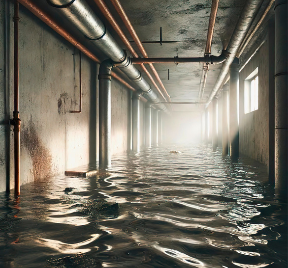 In den Kellern verlaufen sehr häufig auch die Trinkwasserleitungen eines Hauses. Nach einer Überflutung stellt sich daher oft die Frage nach der zielführenden Vorgehensweise zur Sanierung.