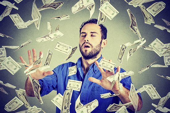 Woher kommt die ganze Kohle? Vom Chef? Ich kann es nicht fassen…