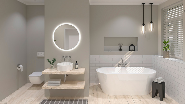 Bei einem Traumbad zählt niemals alleine die Funktionalität. Die richtig Atmosphäre wird auch immer durch dekorative Details bestimmt