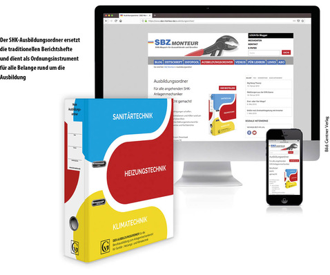 Der SHK-Ausbildungsordner ersetzt die traditionellen Berichtshefte und dient als Ordnungsinstrument für alle Belange rund um die Ausbildung