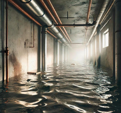 In den Kellern verlaufen sehr häufig auch die Trinkwasserleitungen eines Hauses. Nach einer Überflutung stellt sich daher oft die Frage nach der zielführenden Vorgehensweise zur Sanierung.