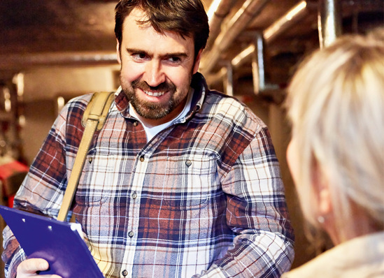 Ein freundlicher Umgang mit dem Kunden ist Ehrensache für Anlagenmechaniker. 
Aber man muss auch „nein“ sagen können.